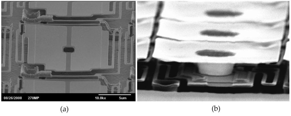 Advances in Infrared Detector Array Technology http://dx.doi.org/10.5772/51665 181 Figure 26. SEM images of a) amorphous Si and b) VO x microbolometers IR Detector [72-73]. 7.