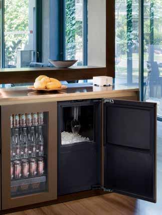 Undercounter Conveniences Keep your wine, other refreshments and snacks