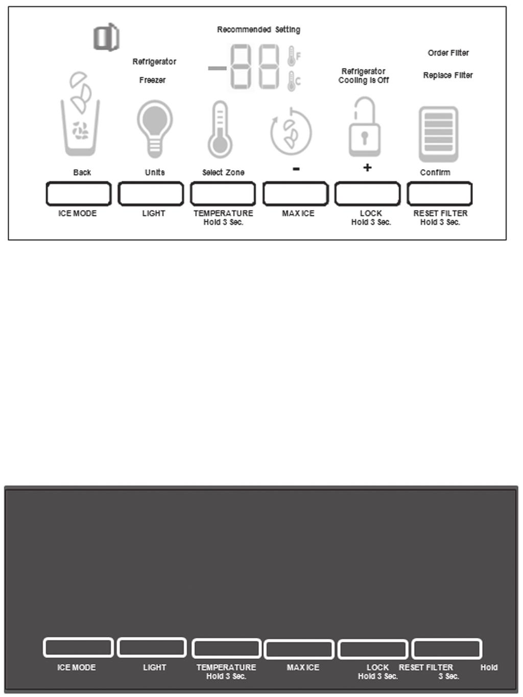 Programming (continued) Figure 3 KitchenAid Interface Icon Identification Figure 3 depicts all the ICONS and Text located on the Display.