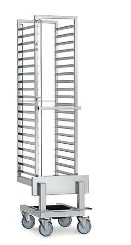 The banqueting sector - the professional catering event Loading trolley Extra loading trolley designed to take GN and EN/BM containers (floor-standing appliances).