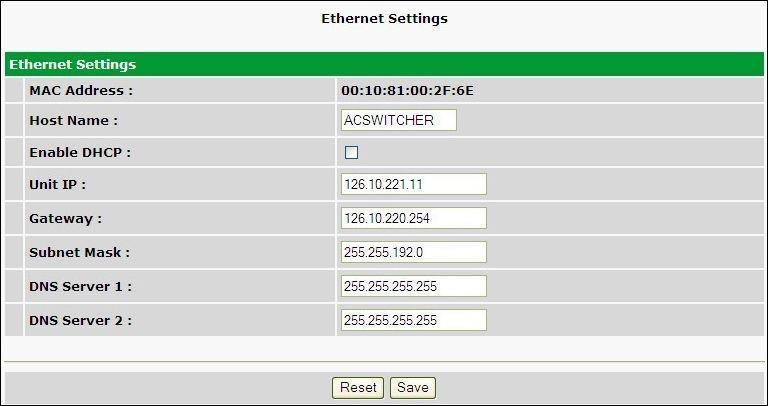 23 8.2.3 Ethernet The Edit > Ethernet menu allows you to define and configure Ethernet settings.
