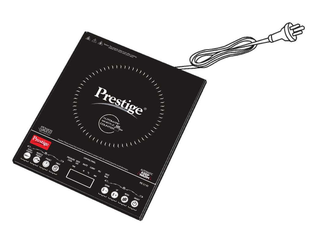 Air vent KNOW YOUR PRESTIGE INDUCTION COOK-TOP Microcrystal