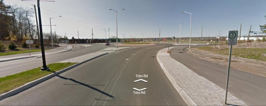 Montreal Road and Trim Road traffic circle Figure