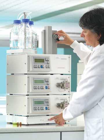 A choice of auto samplers accommodate 50 or 100 samples. The system, like all the Adept systems, uses the CE 4100 dual piston pump with delivery speeds from 0.001 to 10mL/min.