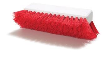 SCRUB BRUSHES All Purpose Utility Scrub Brushes Brushes offer a thick pistol grip block handle and short, stiff bristles for really tough cleaning Light-weight, break-resistant, soak-proof plastic