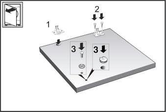 5. Fix the panel to the washing machine following the instructions shown below 3.7.