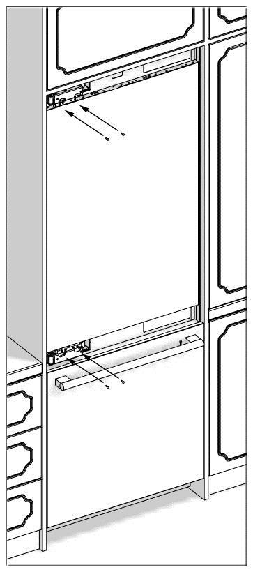 Installing the FF PU Door Place the Fridge Inner