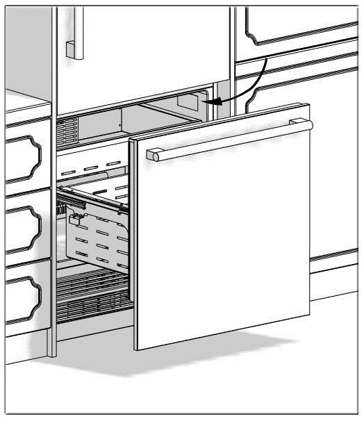 Product Information: As illustrated in the figure below, you can see the Barcode Level at the top right corner of the FRZ Compartment.
