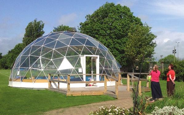 SOLARDOME Sanctuary The Sanctuary is a tall dome with enough height for mature citrus trees and palms making it perfect for cultivating