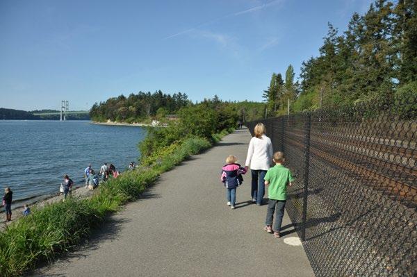 In Tacoma, trails provide opportunities for walking, bicycling, jogging, in-line skating, dog walking and wildlife watching.