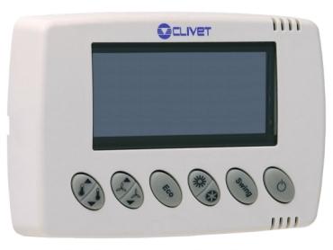 HI-T - HI-T electronic ambient control The HI-T room climate control makes it possible to interface with the regulation module of units equipped with ClivetTalkTerminal Space electronics and to