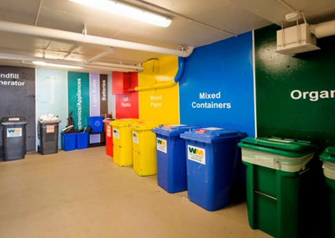 SECTION 3 (Source: City of Vancouver) Understanding Options for Waste Segregation Infastructure Outfitting the Business Signage, Bins and Garbage Rooms Waste sorting areas should be convenient,