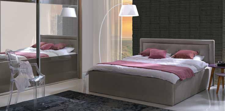 Featuring luxe upholstery, this smart and stylish bed successfully combines functionality with fashionable elegance.