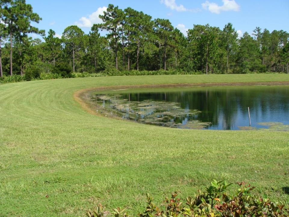 A Stormwater Pond is Part of the infrastructure for land use management Provides water quality and flood