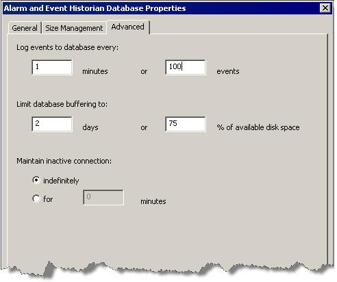 9 Set up historical alarm and event logging If the database or user does not already exist in SQL Server, you are prompted to create them. Click Yes.