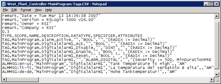 FactoryTalk Alarms and Events System Configuration Guide 5. Change en-us to de-de (for German in Germany), and change the alarm message text to read, Hohe Tanktemperatur!. 6.