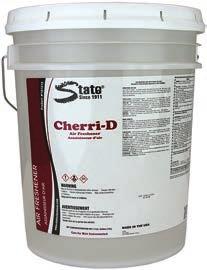Strong cherry scent combats even the most putrid odors Super-concentrated formula reduces overall usage Designed for use in a variety of applications with long-lasting results 20 GL Drum 25560 5 GL