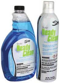 Cleaners State ReadyClean Streak-Free Glass Cleaner Truly streak-free clean and shine without ammonia or other respiratory irritants Effective on all types of glass, plexiglas and electronic screens