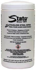 Cleaners EZ Stainless Steel Wipes Stainless Steel Cleaner Wipes Cleans, brightens, polishes and protects stainless steel surfaces Durable wipe works to thoroughly clean surfaces without abrasives