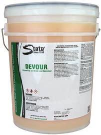 bacteria Digests fats, oils and greases 55 GL Drum 122954 20 GL Drum 122953 5 GL Pail 122952 State Devour Citrus and Biological Drain Maintainer Easily cuts