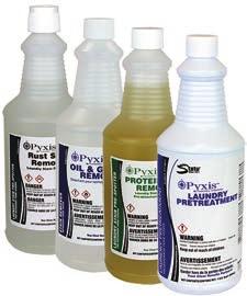 Laundry Pyxis Spotters and Pretreatments Stain and Spot Removal Assortment Targets a variety of stains for effective removal Prevents rewashes and extends the life of linens Can be purchased in