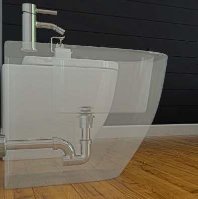 1"1/4, scarico ø 32x250 mm. "KAPPA" cleanable trap for washbasin and bidet.