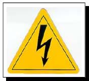 Safety Precautions Electrical Power Beware of HIGH VOLTAGE supplied by the main power as the unit may start