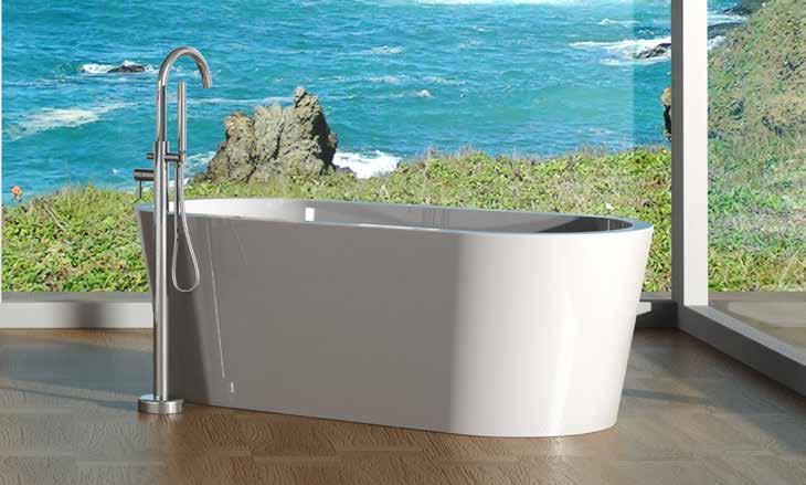 Deluxe SPA 6 Super Flat Whirlpool Jets, Self-Clean, Electronic Control Switch, 2 Back & 2 Feet Jets, Underwater Lighting, 12 Air Jet Spa on Bath Tub Base System 8ESF - Super Deluxe SPA 8 Super Flat