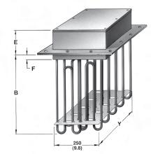 Selection WXL heaters are suitable for outlet air temperatures up to 797 F (425 C) providing the air velocity is not less than the required velocity shown on Figure 1.