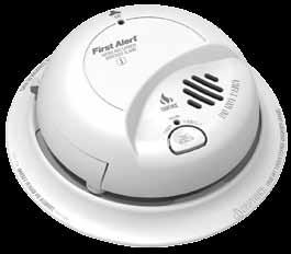 Smoke Alarms Hardwired 7010BSL 120V AC/DC Photo Smoke/Strobe Combo Bright 177 candela strobe light designed for hearing impaired residents Smart Strobe has separate flash patterns to distinguish