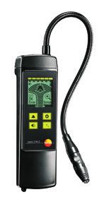 testo 316-2 The gas leak detector with integrated pump for fast check measurements testo 316-2 testo 316-2 electronic gas leak detector with flexible measurement probe, mains charger and earphones