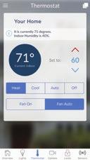 Wi-Fi Thermostat: Controls home climate anytime, remotely, from virtually anywhere Door/Window