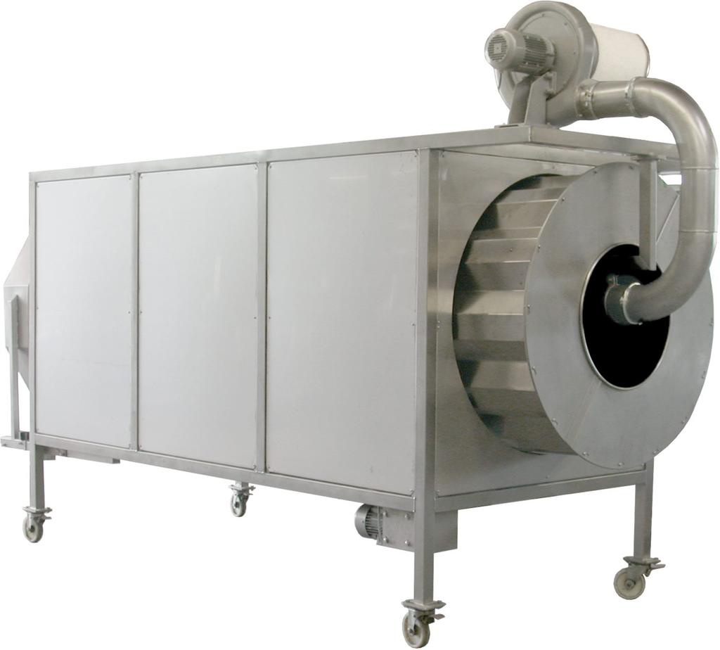 F: COOLING DRUM COOLING DRUM For cooling down the hot extruded product ready for packaging during the production of cereals and for grinding during the production of baby food and