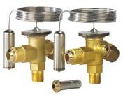 Thermostatic Expansion Valves, Types T2/TE2 Introduction and Overview T2/TE2 are brass body thermostatic expansion valves which feature flare inlet and outlet connections (,2).