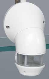 NO 0 489 19 360 PIR double detection Lateral range 2 x 12 m IP 20 Ceiling mounted PIR detection + with high density lens Infrared technology is suitable to detect wide amplitude movements but with