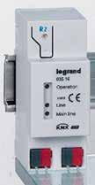 640 ma POWER SUPPLY LINE COUPLER Interface BUS/KNX interfaces - voltage free contact, available in a modular version or for flush-mounting, allow voltage free products (switches, pushbuttons, alarms,