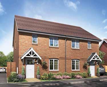 An example of three-bedroom Flatford properties at our The Chariots development in Andover.