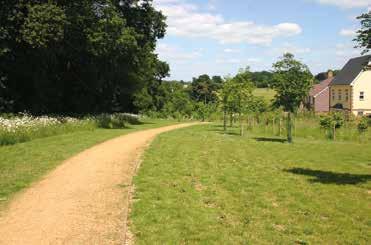 The new nature walk will be designed to provide an attractive, traffic-free route for the new residents particularly those with dogs.