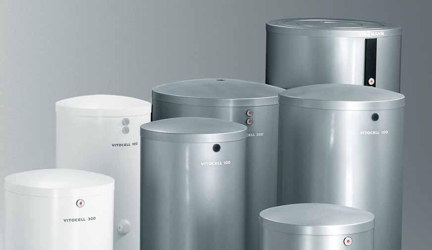 System technology 2 year comprehensive warranty as standard 25 year warranty on 200 range stainless steel vessel Cylinders The Vitocell range from Viessmann offers the right domestic hot water