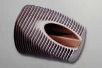 Manufacturing process The fins are composed of an aluminium or copper strip tightly wound around the tube The bases of the fins form a perfect seal, thus offering total protection to the underlying