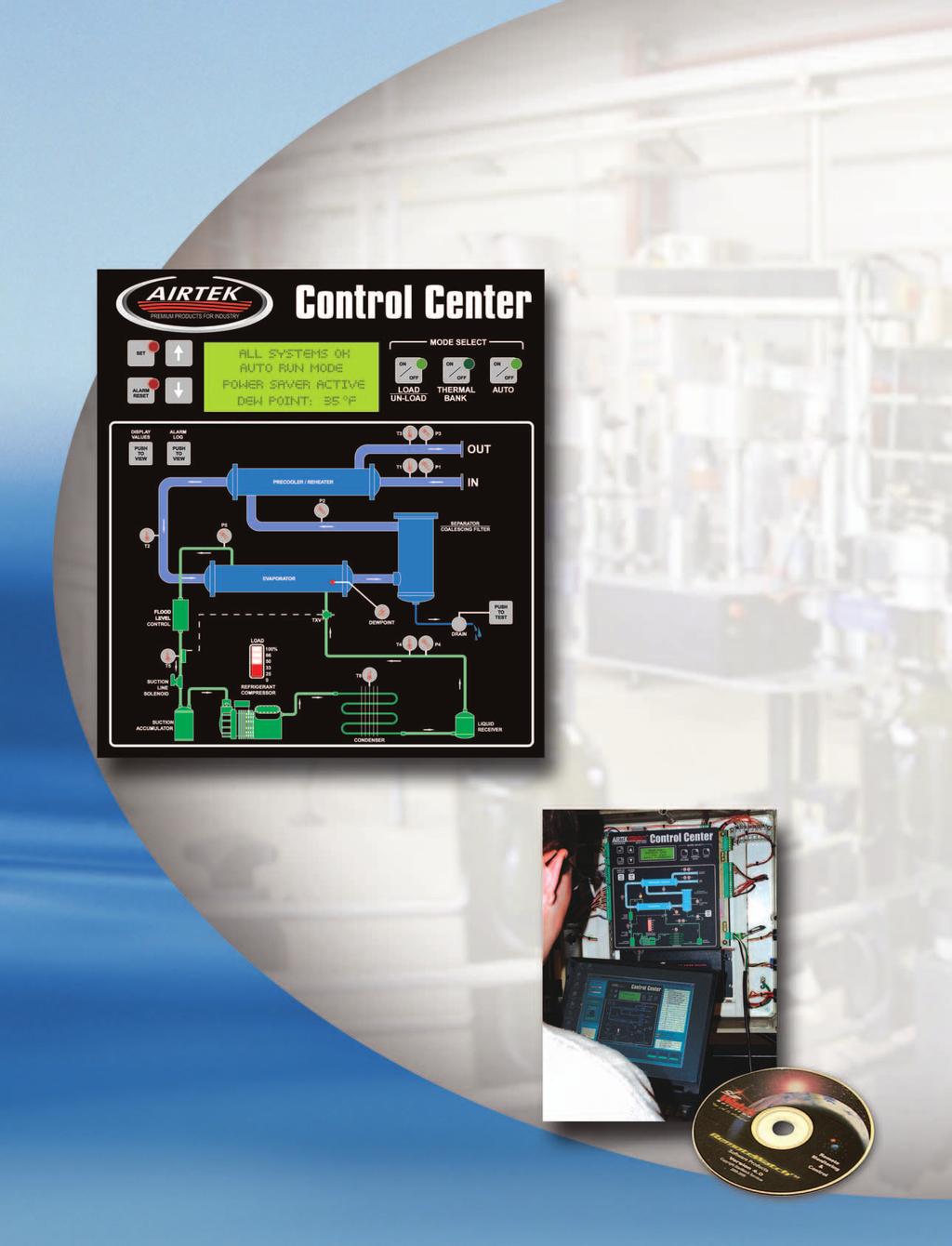 Airtek s optional Control Center (C/ 400 to C/ 3000) features a complete complement of data acquisition functions.