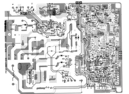 0-8-. P.C. Board Layout GND +V +5V Bottom View (For the Top View, refer to page 65.