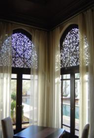 TABLEAUX TRACERIES Luna Piena by BDD A unique and decorative treatment for all types and sizes of windows or openings.
