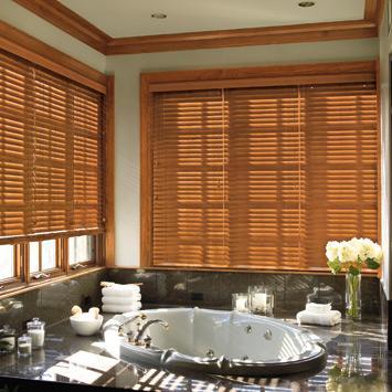 WOOD BLINDS BDD SONORAN 2 slat size only KIRSCH 1, 2, & 2 1/2 WONDER WOODS 1, 2, 3 Real wood blinds always give a warm, upscale look to your decor and can be a cost effective alternative to wood