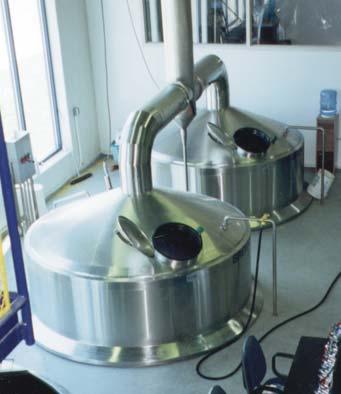 A large parts department maintains detailed brewery 50 BBL Fermenter with bottom cone manway.