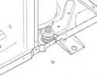 10) Remove the screw fixing the partition plate and bottom plate. (1 pcs.