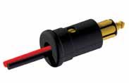 This cable is terminated with a high-quality male plug for connection into your vehicle. Male Plug Centre pin ( + ) Female Socket 1.