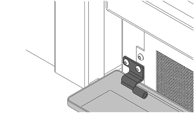 Maintenance & Servicing 3. Ashpan door Removal (Tools required 2.5mm A/F Hex socket key) 3.