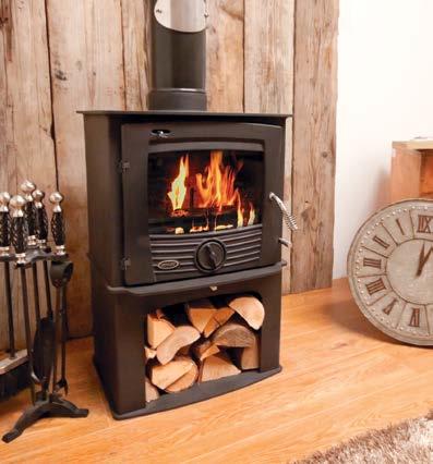 The Druid 5kW and 8kW comes in a logstore option vailable Finishes Metallic Black 5kW ROOM HETER 8kW ROOM