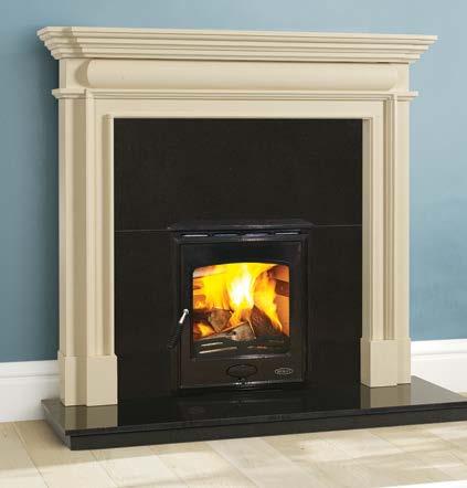 It is a fully cast iron stove with over 79% efficiency.